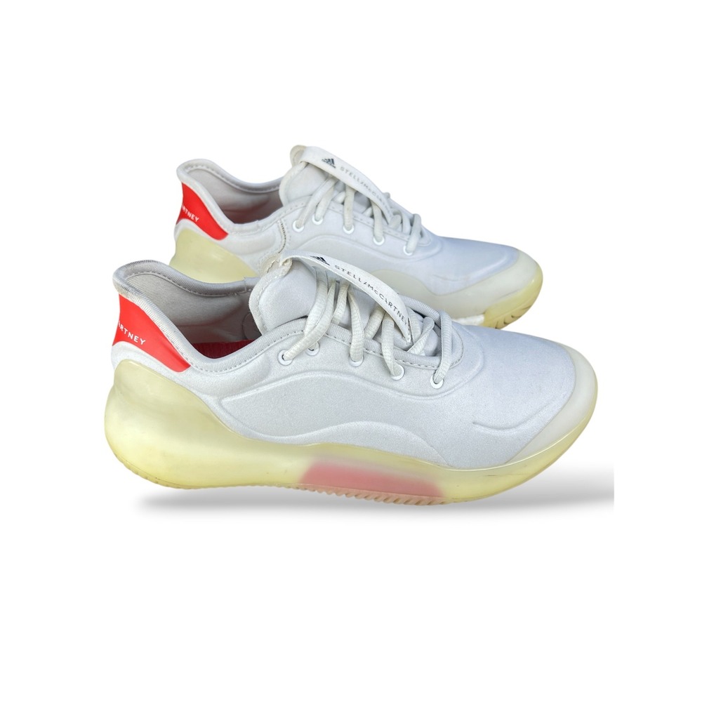 Adidas Stella McCartney Court Shoes White Red Sneakers EE4017 Womens 6